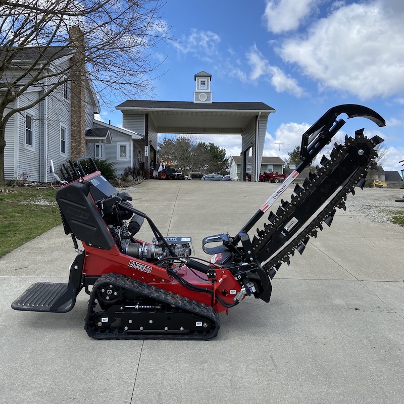 Trencher, Stand-On – with Trailer